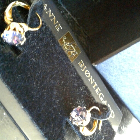 Suzanne Bjontegard 2ct Amythest Gold 14K Demi Set - Picture 8 of 8